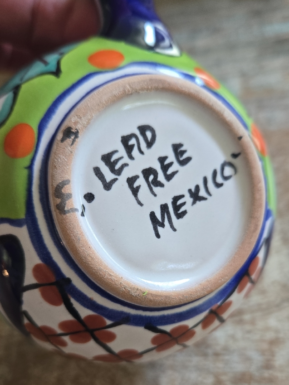 Authentic Talavera Mexico Hand Painted Ceramic Mug Lead-Free Colorful (BIN 010) - Picture 3 of 9
